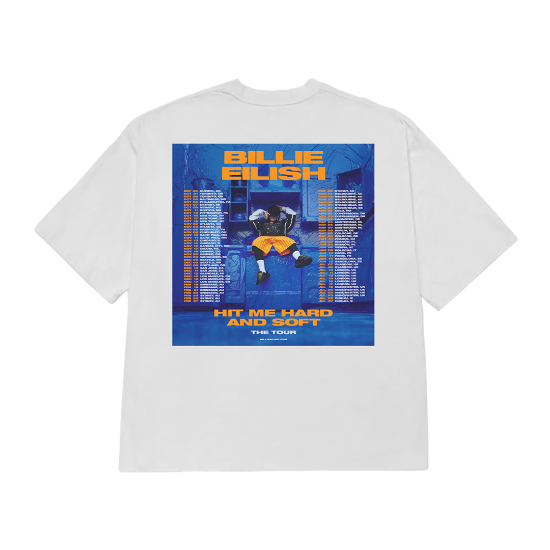 HIT ME HARD AND SOFT Admat Poster Tee Back