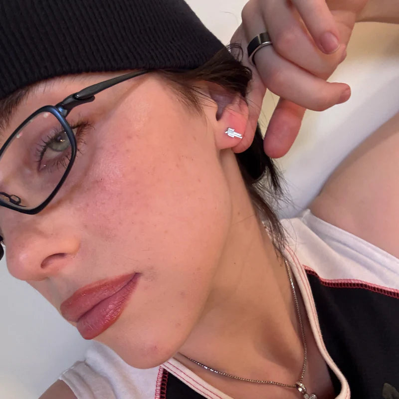 Blohsh Sterling Silver Stud Earrings lifestyle image