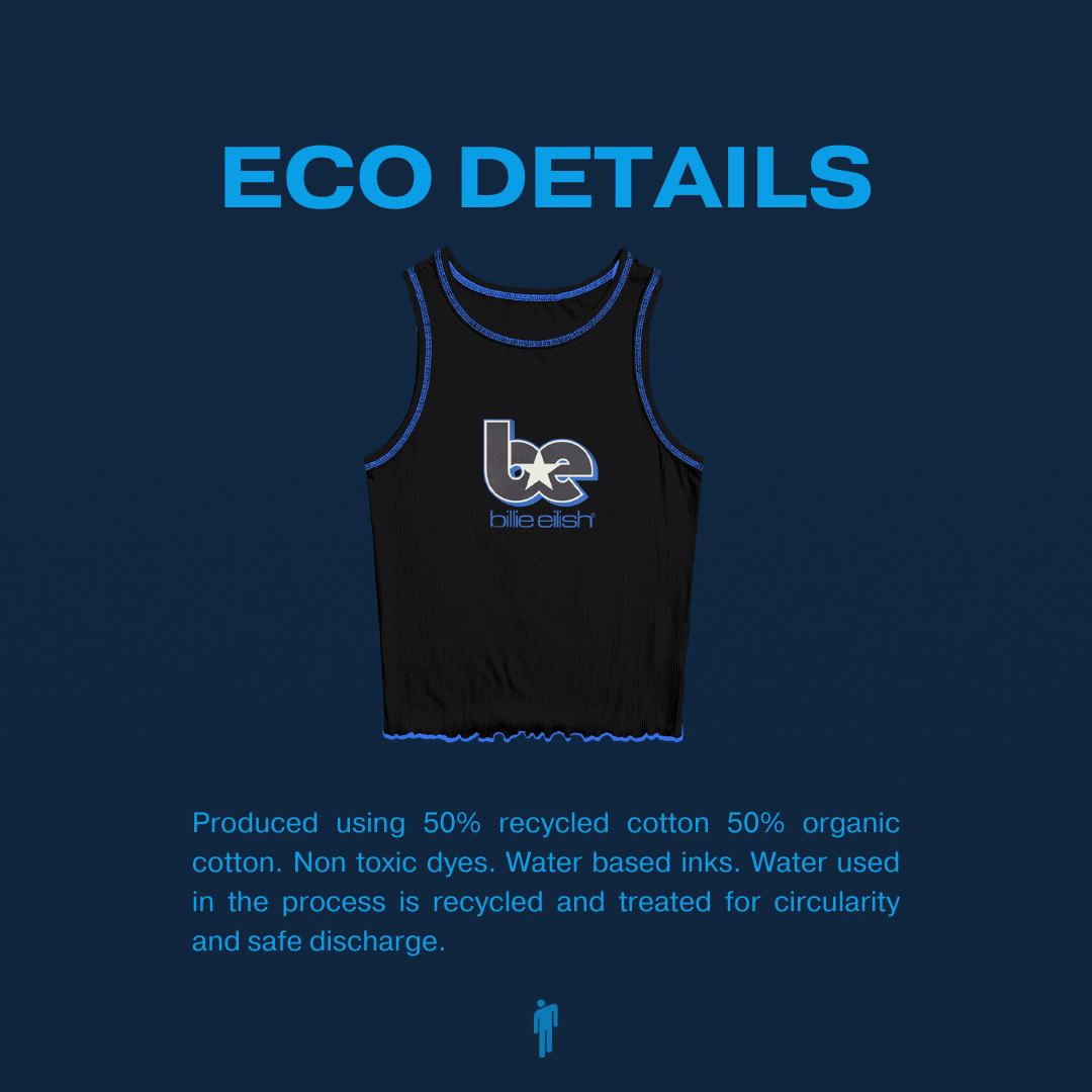 BE CONTRAST LETTUCE EDGE TANK ECO DETAILS