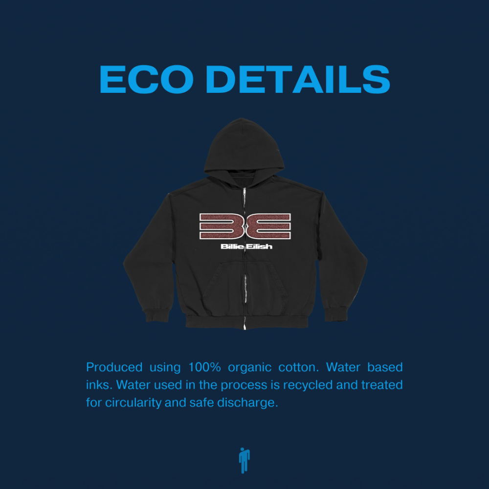 DID I BREAK YOUR HEART? ZIP HOODIE ECO DETAILS