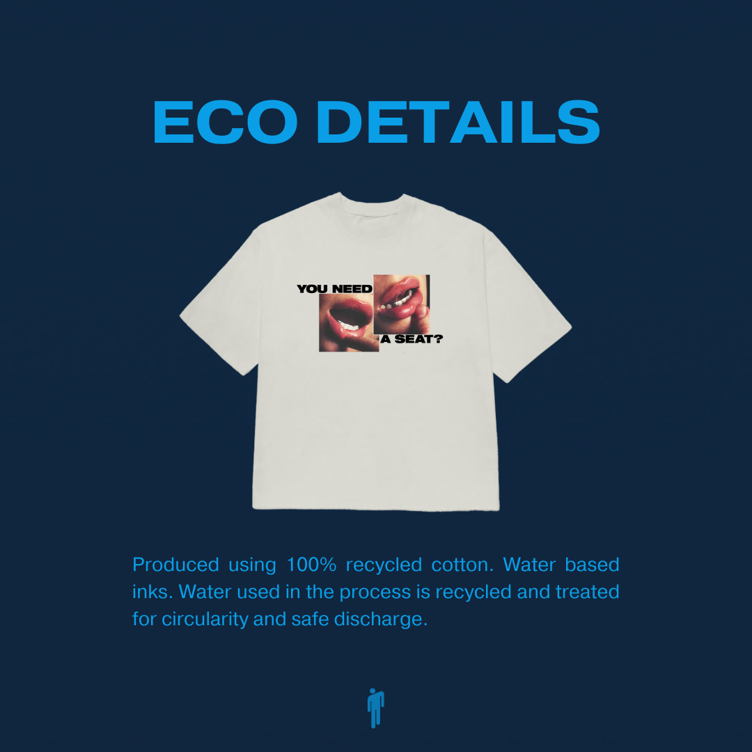 I'LL VOLUNTEER TEE ECO DETAILS