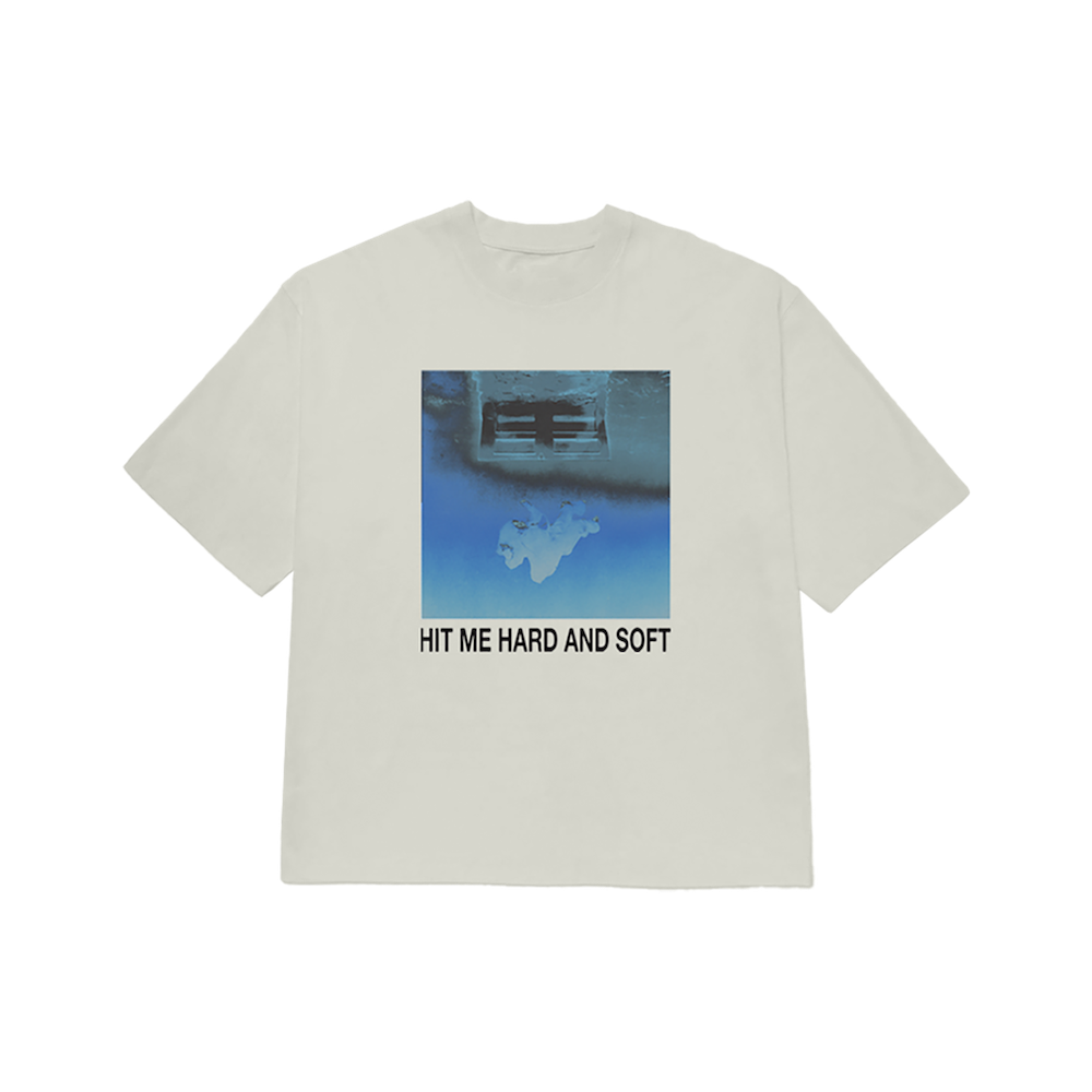 Hit Me Hard And Soft White Cover Tee