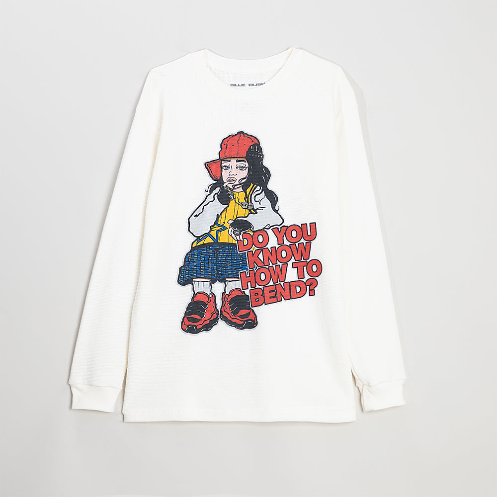 Do You Know How to Bend? Thermal Longsleeve Tee Front