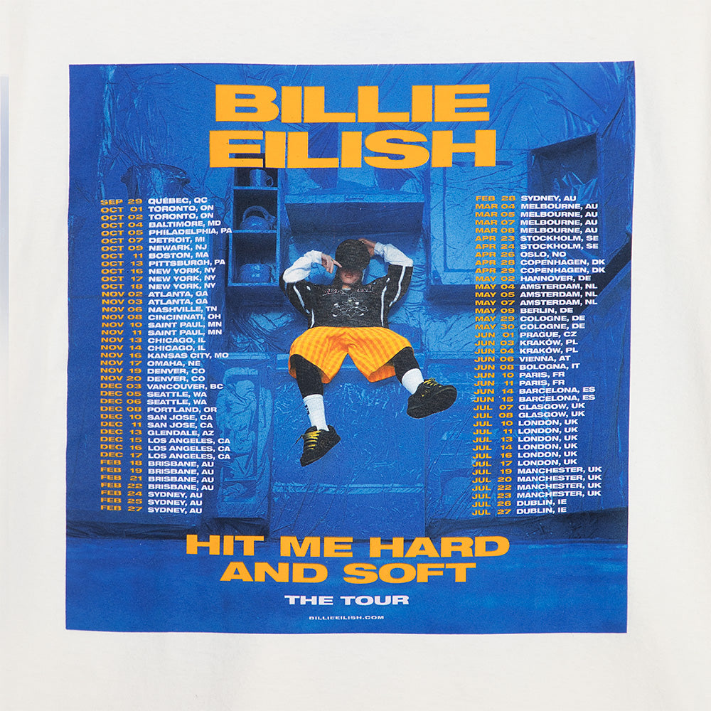 HIT ME HARD AND SOFT Admat Poster Tee Detail