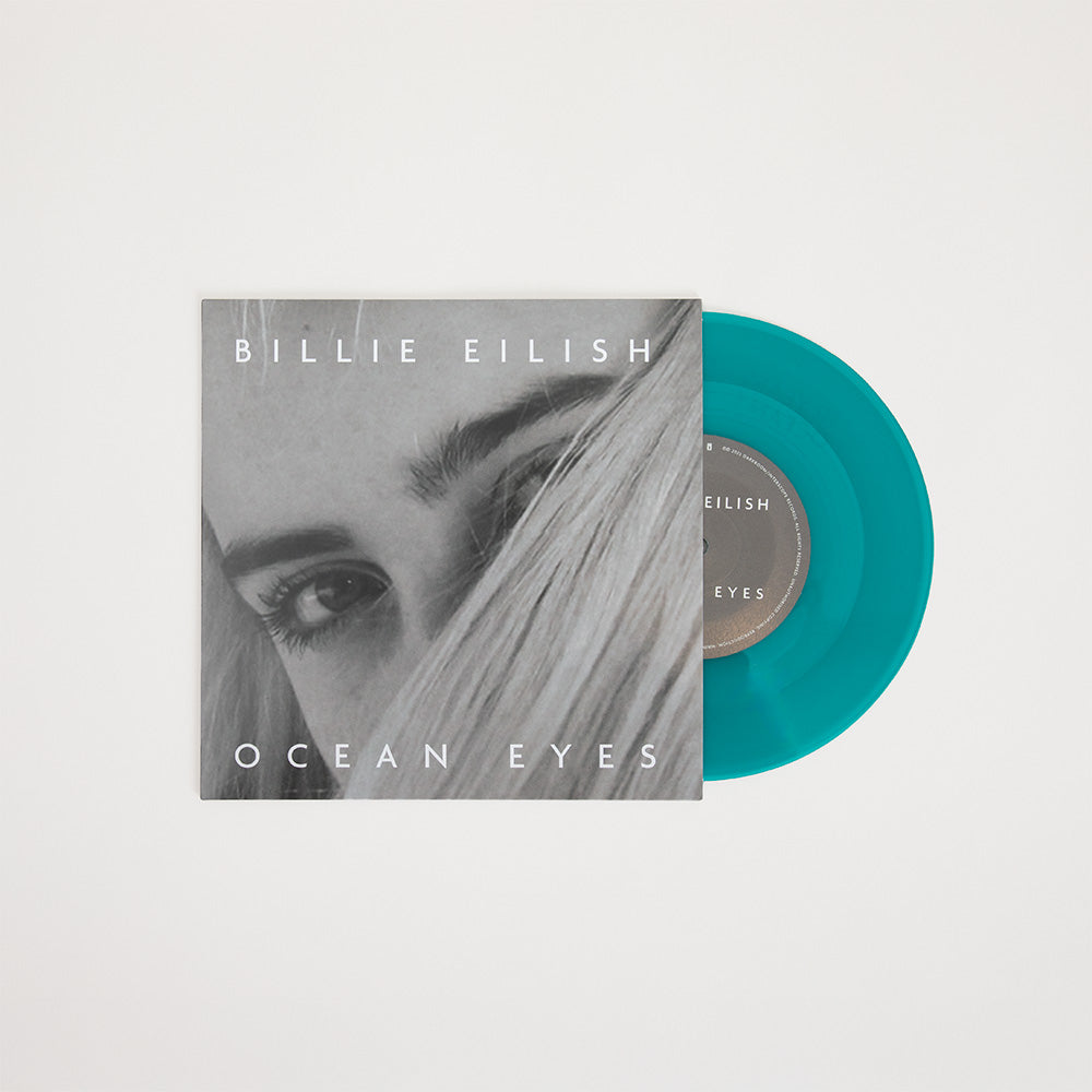 ocean eyes 7" Etched Vinyl [Translucent Turquoise] Front