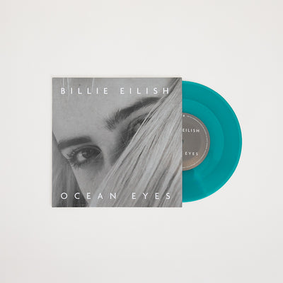 ocean eyes 7" Etched Vinyl [Translucent Turquoise] Front