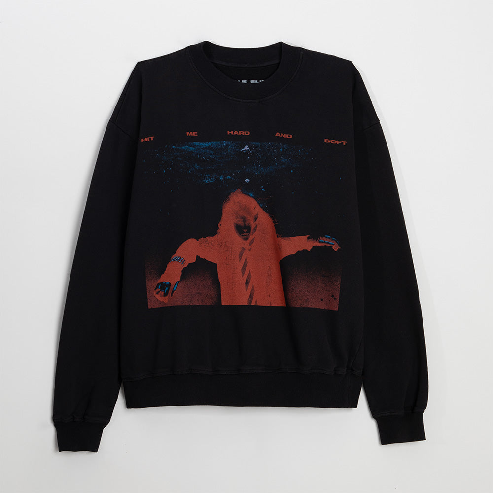 Sinking Black Crewneck Sweatshirt﻿ Front