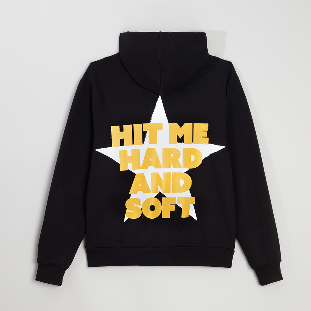 Hit Me Star Black Hoodie Back