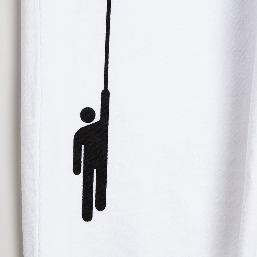 Hanging Blohsh White Sweatpant Detail