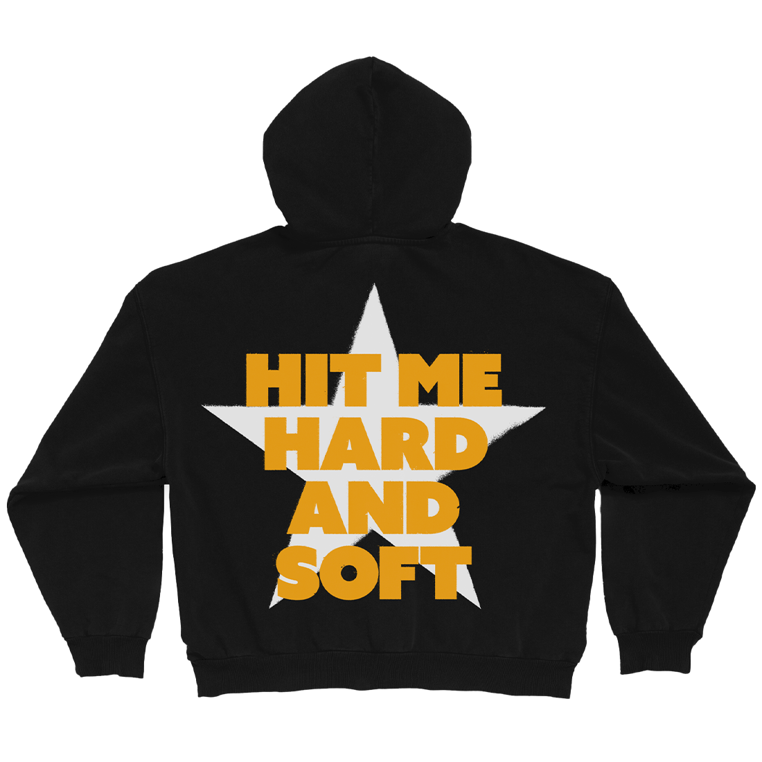 Hit Me Star Black Hoodie Back