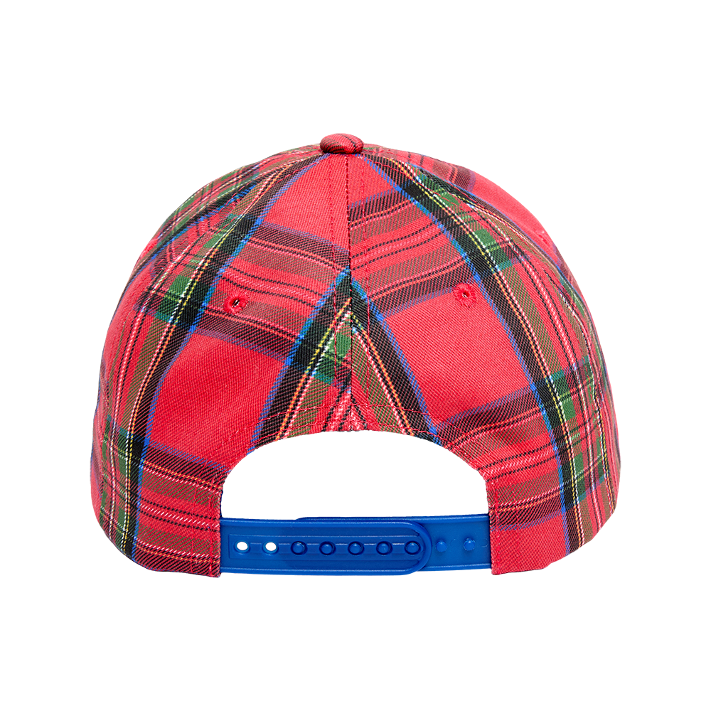Billie Tartan Plaid Snapback Hat Back