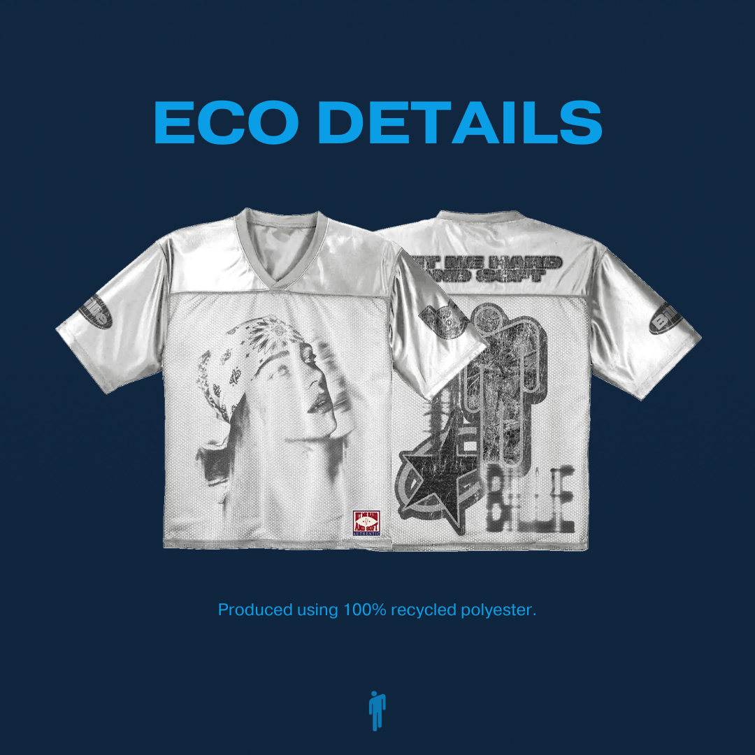 Billie Bandana White Football Jersey Eco Details