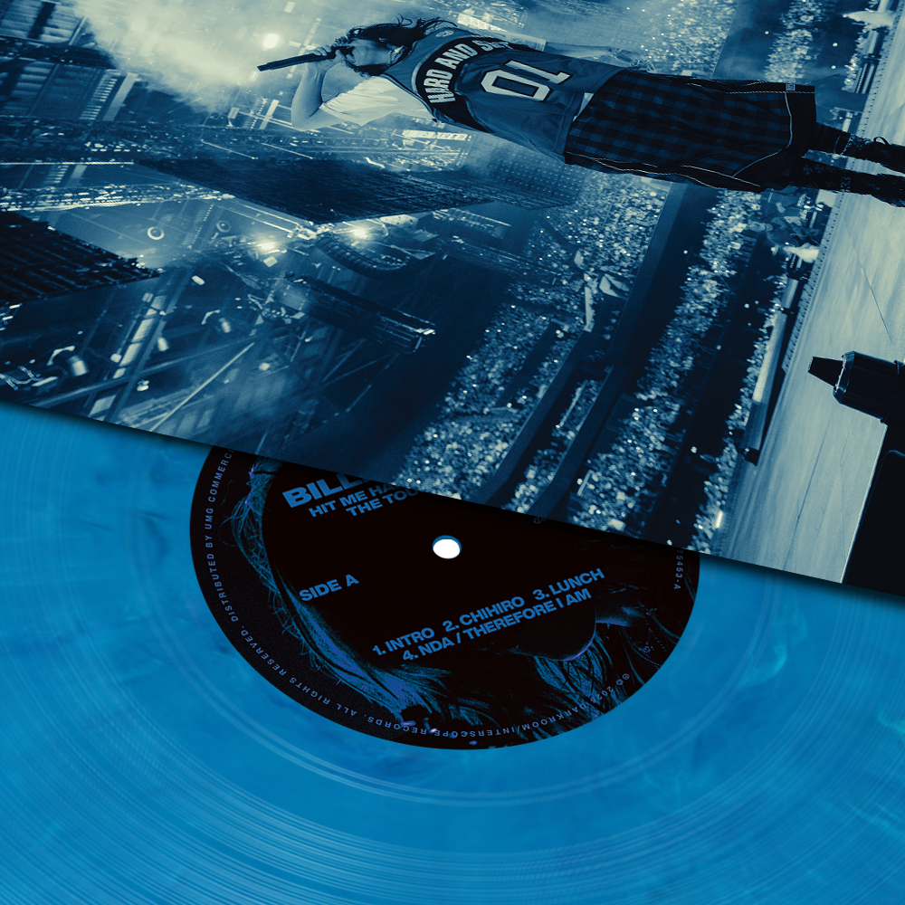 HIT ME HARD AND SOFT: THE TOUR (LIVE) VINYL details blue