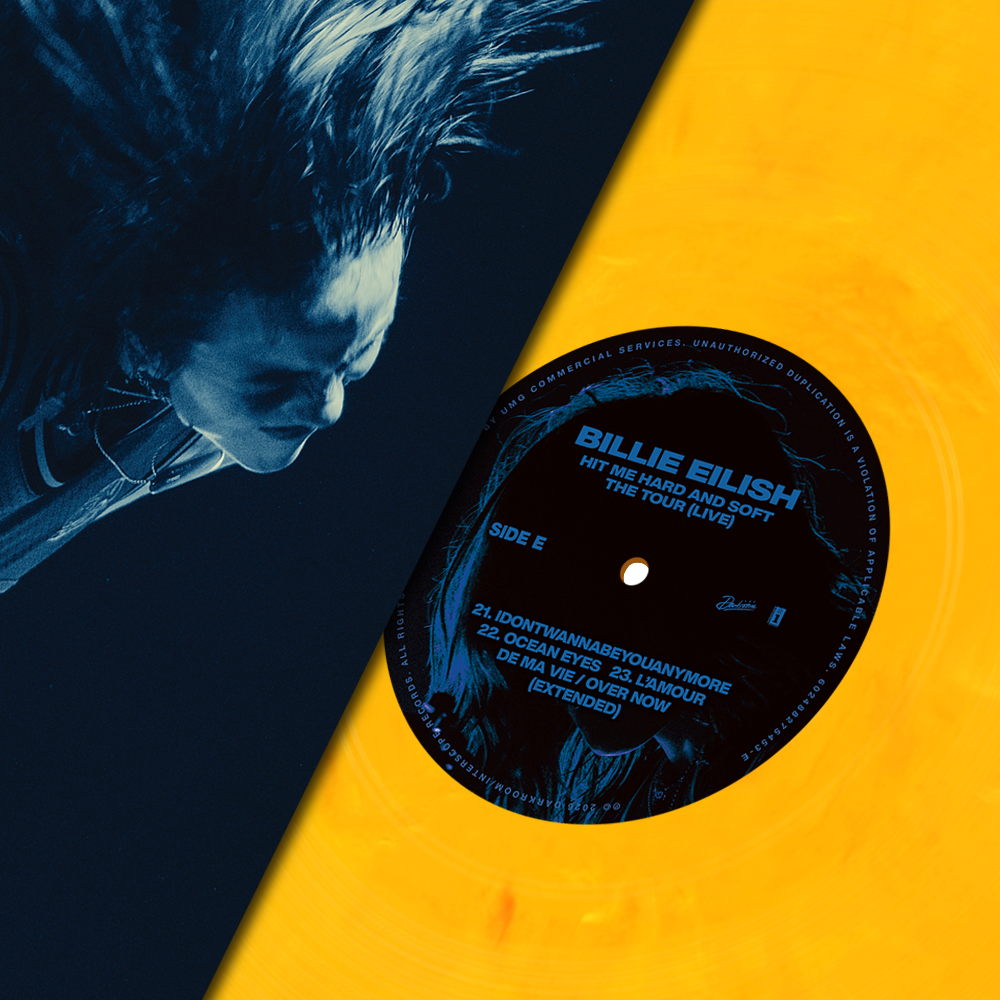 HIT ME HARD AND SOFT: THE TOUR (LIVE) VINYL details yellow