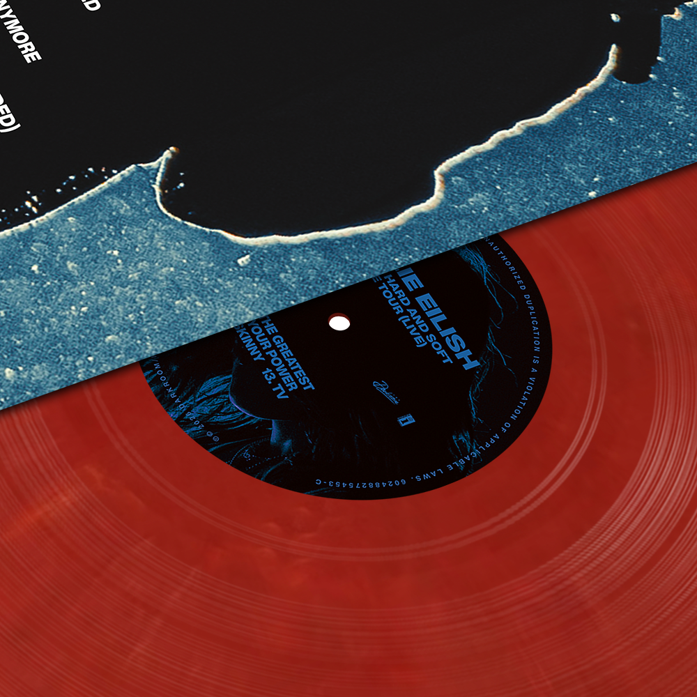 HIT ME HARD AND SOFT: THE TOUR (LIVE) VINYL details red
