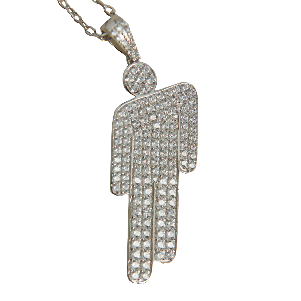 Silver Blohsh Necklace Close Up