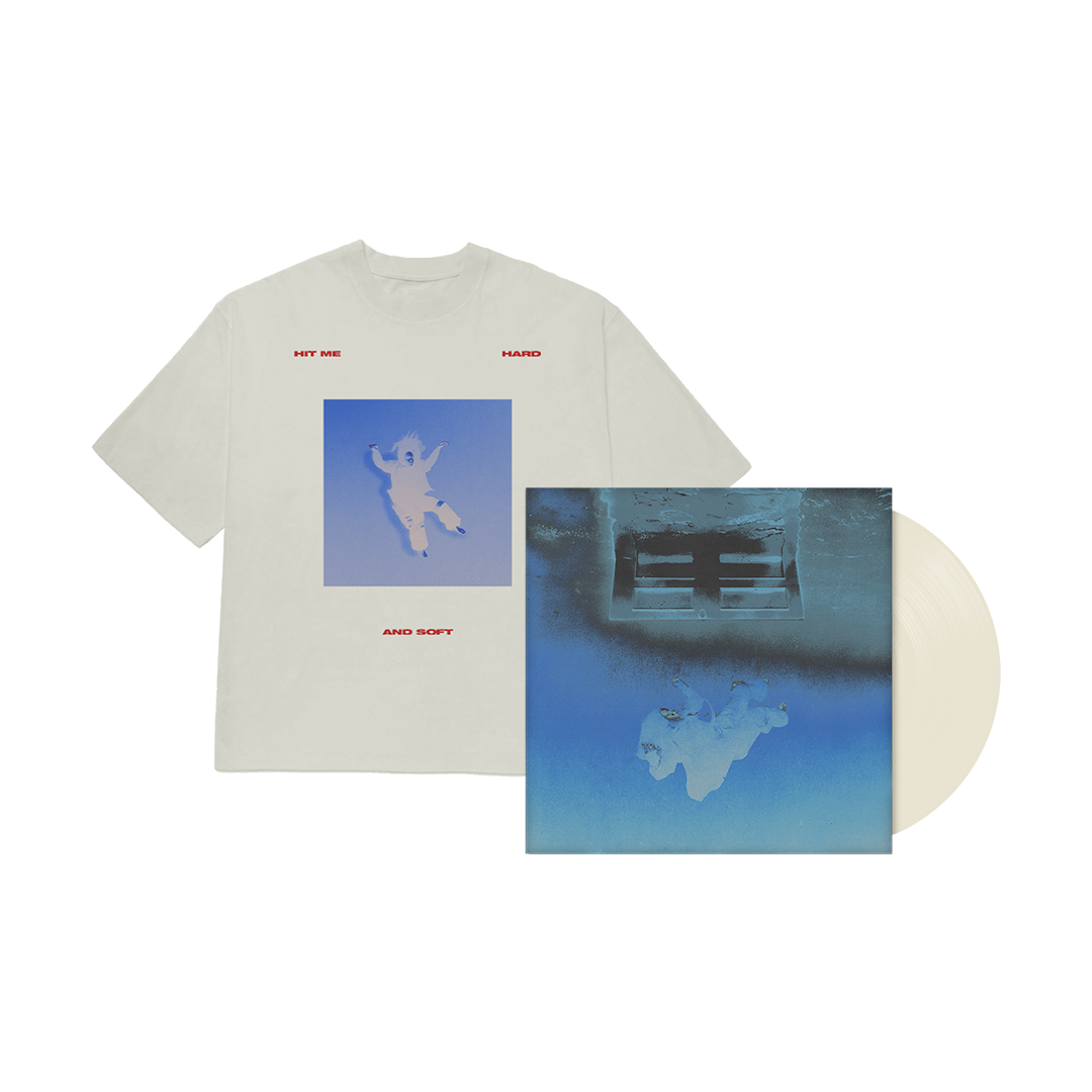 FALLING SCATTER TEXT WHITE T-SHIRT / ISOLATED VOCALS BUNDLE