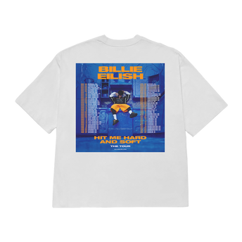 HIT ME HARD AND SOFT Admat Poster Tee Back