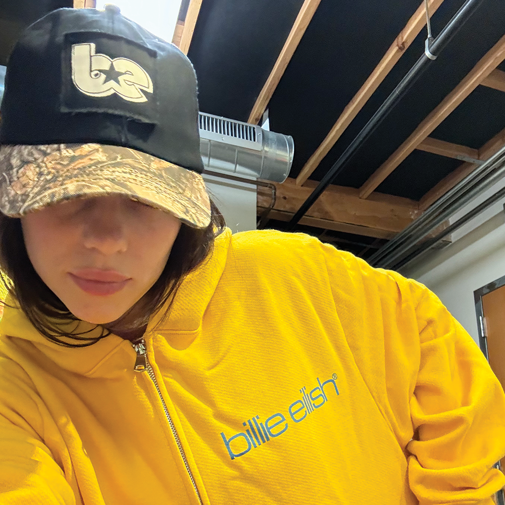 Billie eilish hoodie yellow hotsell