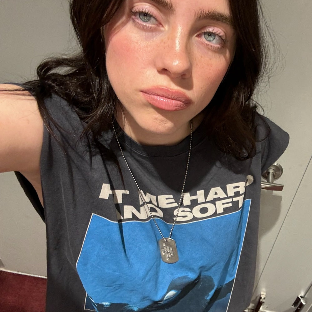 Billie wearing Tracklist Cutoff Muscle Tank﻿﻿ 