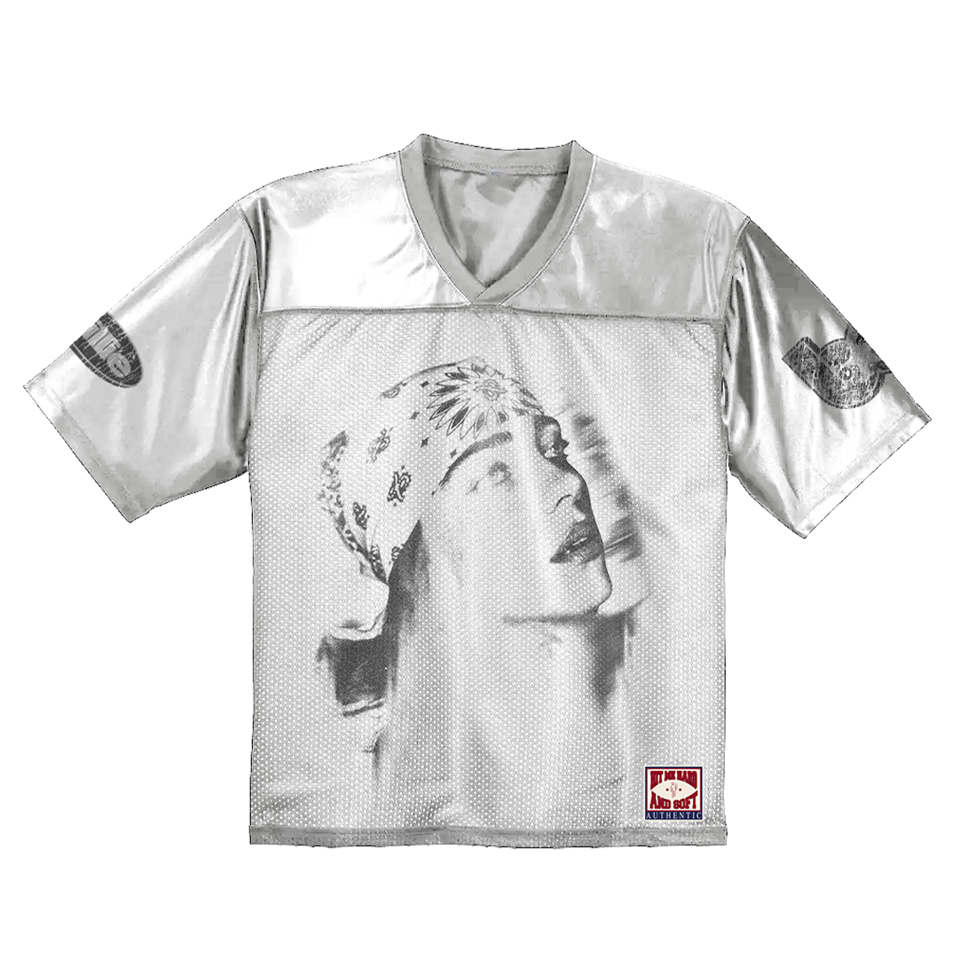 Billie Bandana White Football Jersey Front