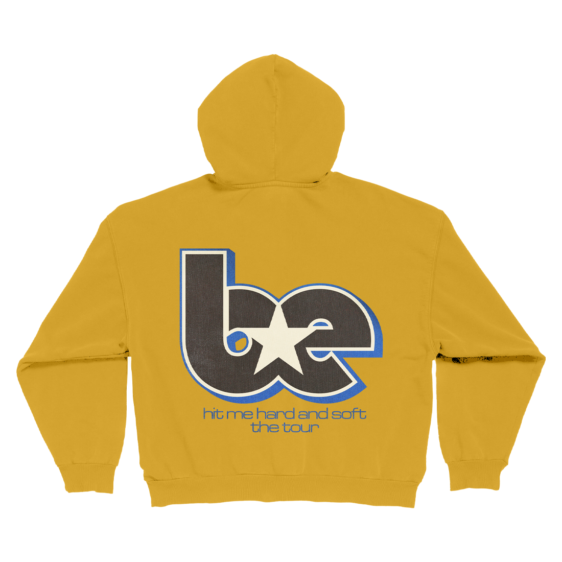 Billie Yellow Zip Hoodie Back