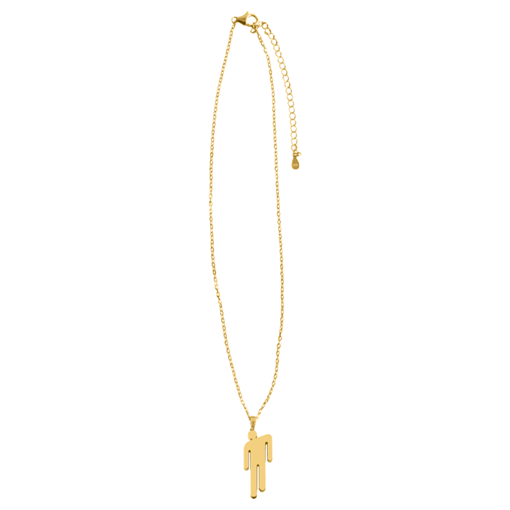 Gold Blohsh Pennant Necklace