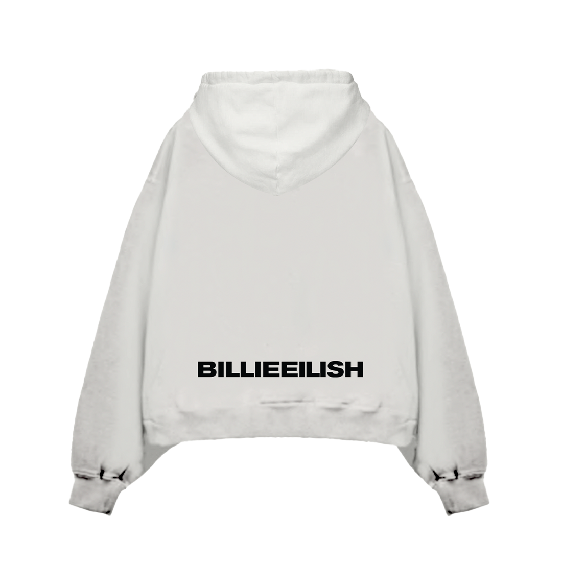 Hanging Blohsh White Hoodie Back