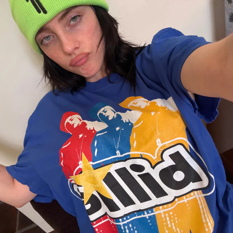 Billie Repeat Blue T-Shirt lifestyle