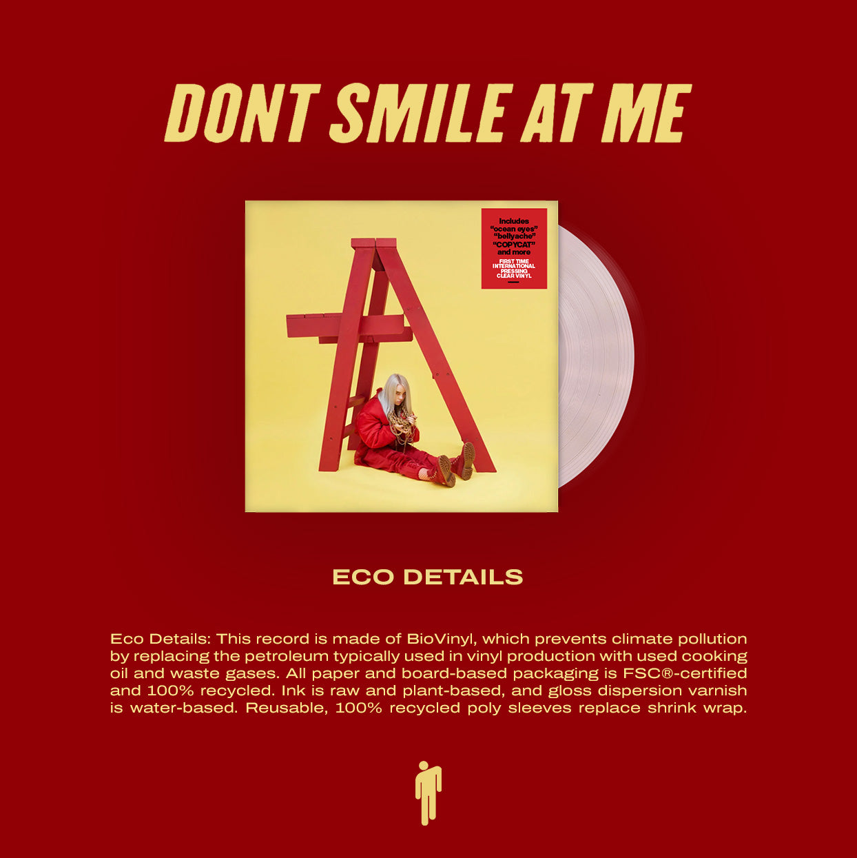 Dont Smile At Me (Clear Vinyl) eco details